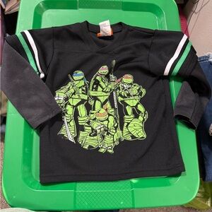 TMNT Jersey Shirt Size 4 Nickelodeon Ninja Turtles Boys Graphic Top